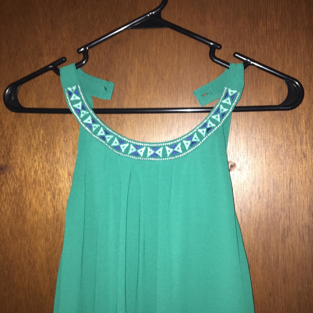 Emerald Green Maxi Dress with Open Back
